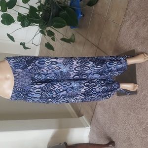 RAVIYA m PULL-ON SMOCKED-WAIST COVER-UP PANTS WOMEN'S SWIMSUIT